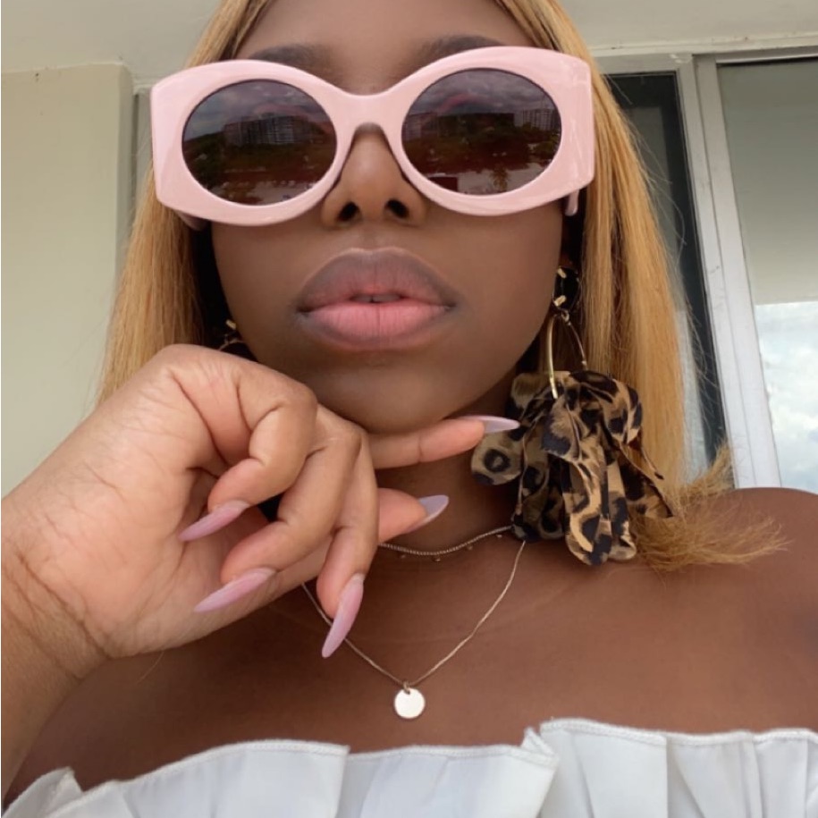 Runway- Newgucci Pink Gg0810s 003 New Square-Frame Injection Sunglasses